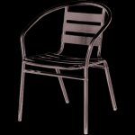 Chaise de bar en aluminium fauteuil 50x56xh74 cm