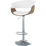 Rendez - vous déco - chaise de bar réglable et pivotante 59 / 81 cm en cuir synthétique blanc - basile ... Rendez - vous déco - chaise de bar réglable et pivotante 59 / 81 cm en cuir synthétique blanc - basile ...