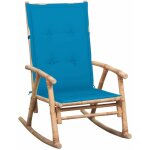 Chaise à bascule avec coussin bambou vidaxl Chaise à bascule avec coussin bambou vidaxl