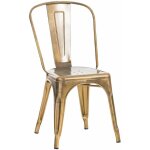 Clp - chaise de design industrielle saclable en mtal avec un dossier de diffrentes couleurs colore ...