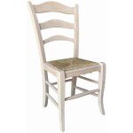 Chaise en bois montanara � peindre avec assise en paille