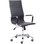 Chaise de bureau contemporaine estudio jou, noire ou blanche, avec roulettes, accoudoirs et dossier réglable, ... Chaise de bureau contemporaine estudio jou, noire ou blanche, avec roulettes, accoudoirs et dossier réglable, ...