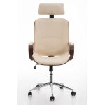 Clp - chaise de bureau �l�gante en cuir �cologique et chaise directionnelle moderne en bois diverses ...