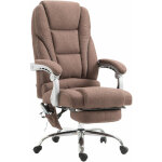 Clp - chaise de bureau massive avec repose - pieds en tissu + diff�rentes couleurs colore : marron