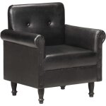 Chaise cabriolet noir cuir v�ritable vidaxl