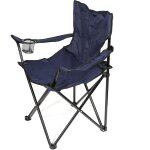 Chaise confortable pliante fauteuil sige plage pche bleu fonc