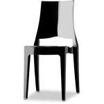 Scab design - chaise design, chaise design glenda - vendu � l'unit� - d�co noir en plastique