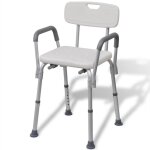 Chaise de douche aluminium blanc vidaxl Chaise de douche aluminium blanc vidaxl