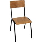 Chaise colier en bois