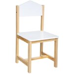 Chaise pour enfants en forme de maison, en bois blanc et m�lamine, mobilier pour chambre d'enfant, design ...