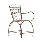 Clp - chaise de jardin robuste avec design arrondi dans diffrentes couleurs colore : antique brun