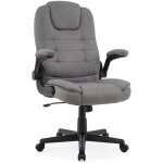 Chaise fauteuil de bureau en tissu, hauteur r�glable, si�ge ergonomique, gris - intimate wm heart