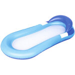 Chaise flottante gonflable bleue pour piscine, radeau individuel, fauteuil de d�tente aquatique pour ...