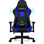 Chaise gaming, chaise bureau ergonomique avec coussin lombaire, appui - t�te et accoudoirs r�glables, ...