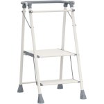 Chaise haute b�b� pliable, tour d'apprentissage �chafaud de cuisine, 2 marches s�curis�es avec barre ...