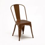 Chaise industrielle en acier et m�tal pour cuisine et bars steel one - marron