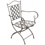 Chaise de jardin adara en fer forgé bronze Chaise de jardin adara en fer forgé bronze