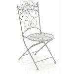 Clp - chaise de jardin indra blanc antique