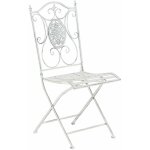 Clp - chaise de fer lgante rtive disponible en diffrentes couleurs colore : blanc antique