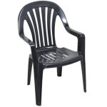 Chaise de jardin en plastique graphite rubin