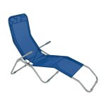 Chaise longue basculante bleue Chaise longue basculante bleue