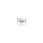 Privatefloor - chaise longue - cuir et mtal - kart blanc