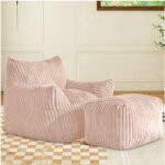 Canap� - lit incurv�, avec son repose - pieds assorti, est con�u de mani�re ergonomique et s'harmonise ...