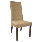 Chaise en loom et teck simona Chaise en loom et teck simona
