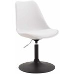 Clp - chaise de salle  manger maverick avec pied trompette noir blanc