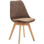 Clp - chaise de lunch linares brun foncé, velours Clp - chaise de lunch linares brun foncé, velours