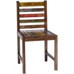 Chaises � manger lot de 2 bois de r�cup�ration solide vidaxl