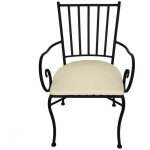 Chaise ortigia en m�tal avec accoudoirs pour jardin