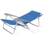 Chaise de plage reclinable palau bleue 100 kg