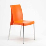Chaise plastique pour bar caf� boulevard grand soleil italienne - orange