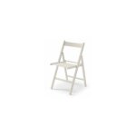 Chaise pliante en bois blanc brut 79x42, 5x47, 5 cm Chaise pliante en bois blanc brut 79x42, 5x47, 5 cm