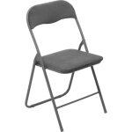 Chaise pliante velours grise five Chaise pliante velours grise five