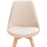 Clp - chaise de lunch linest beige, velours