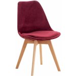 Clp ? chaise enfant velours bordeauxrot ? confort optimal avec assise rembourr�e ? pi�tement en bois ...