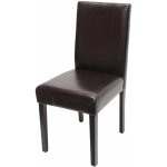Décoshop26 - chaise de salle à manger cuisine en synthétique marron pieds en bois foncé design moderne ... Décoshop26 - chaise de salle à manger cuisine en synthétique marron pieds en bois foncé design moderne ...
