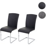 Mendler - chaise de salle � manger hwc - f36, chaise cantilever, chaise de cuisine / conf�rence - tissu, ...