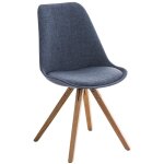 Chaise de salle  manger scandine en tissu lgant salon tissu diffrentes couleurs couleur : bleu