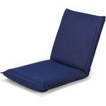Chaise de sol pliante avec 6 positions reglables, canape paresseux inclinable rembourre d'eponge, chaise ...