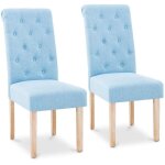 Fromm&starck - chaise rembourre - 2 ensemble - jusqu' 180 kg - sige 46 x 42 cm - bleu ciel