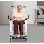 Chaise de transfert avec freins pour personnes �g�es, femmes enceintes, malades, handicap�es, chaise ...