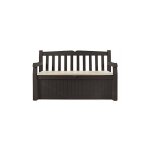 Banc de jardin keter en rsine marron