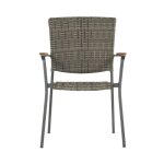 Hartman - chalet & jardin chaise sintra en rsine tresse - pieds en aluminium - anthracite / marron ...