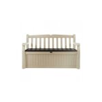 Coffre en résine keter garden bench beige Coffre en résine keter garden bench beige
