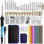 Chalumeaux kit de fer � souder, 71pcs pistolet de fer � souder � temp�rature r�glable 60w stylo de fer ...