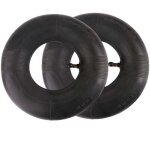 Chambre  air 4. 10 / 3. 50 - 4 pouces lot de 2, remplacement pneus diable, chariot, tondeuse, robuste ...