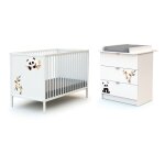 Webaby - chambre bb lit et commode  langer en bois alba